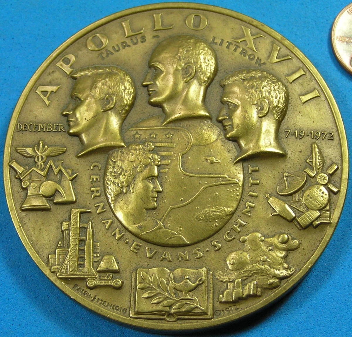 Apollo 17 Medal In Numismatic Medals for sale | eBay