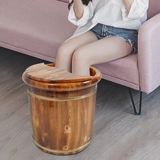 Modern Footbath Bucket Floortanding Footbath Barrel Wooden Footbath Bucket Home