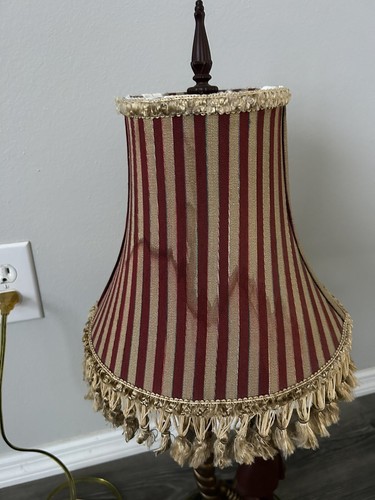 Rare Vintage Mainland Smith Style Monkey Cornucopia Beaded Stripe Shade - Picture 8 of 14