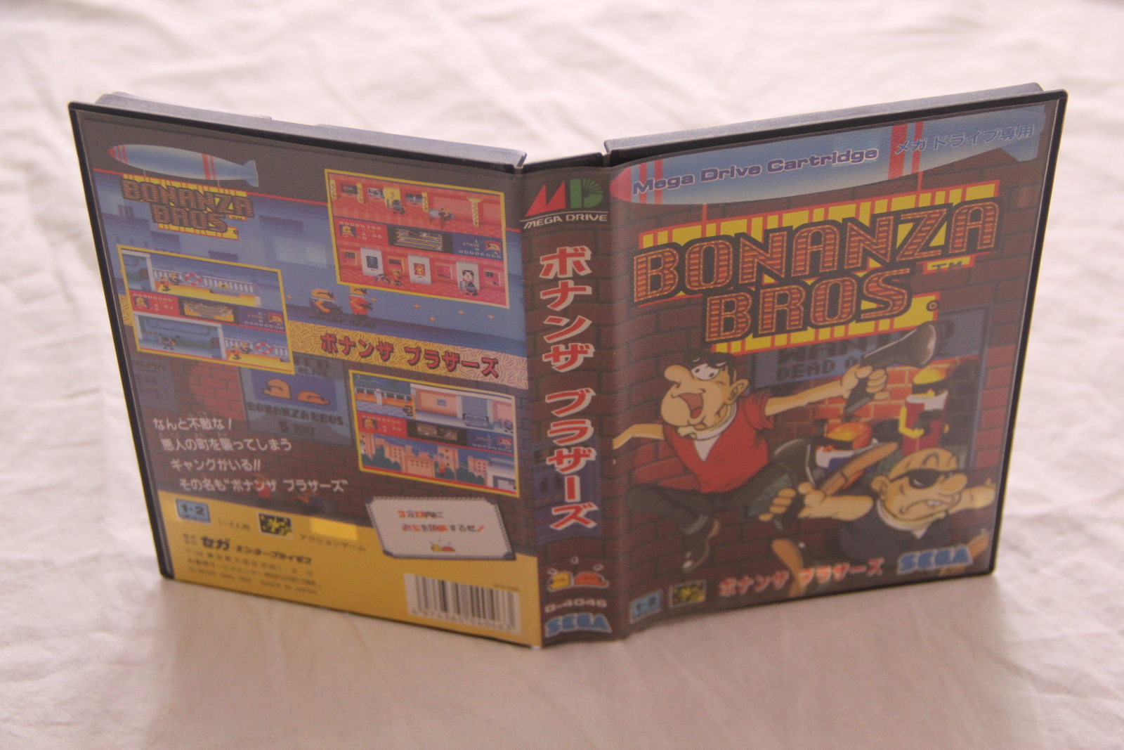 Bonanza Bros Sega Megadrive Japan + Original Manual G-4046