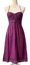PROENZA SCHOULER for Target Purple Midi Dress Bustier Cotton Sleeveless Size 7
