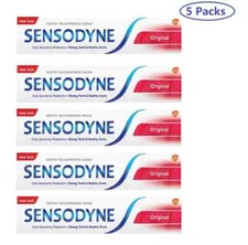 Sensodyne Original Toothpaste Sensitivity relief deep cleansing 50 ml × 5 Pack