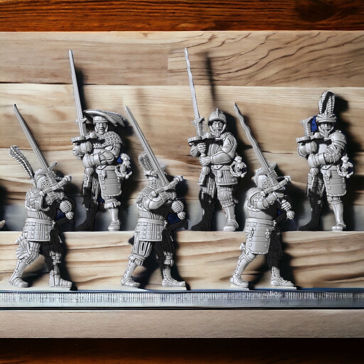 28mm Empire Tudor Greatswords X6 UNPAINTED ideal Warhammer