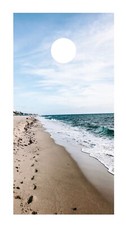 Corn Hole Board Wrap - Beach View Set Cornhole D4