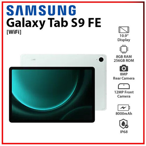 NEW Samsung Galaxy Tab S9 FE MINT Wi-Fi 8GB+256GB Octa Core Android PC Tablet - Picture 1 of 6