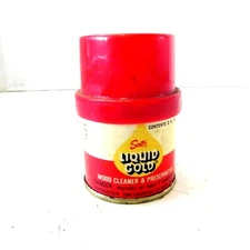 VINTAGE SCOTT'S LIQUID GOLD WOOD CLEANER & PRESERVATIVE 2 OZ CAN EMPTY USED 