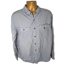 Carhartt Long Sleeve Chambray Shirt Light Blue Large