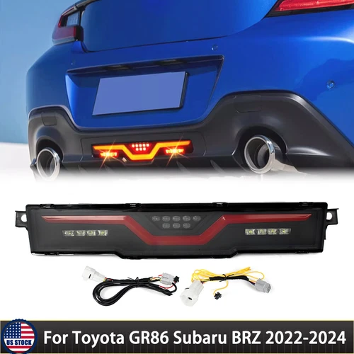 Feu arrière antibrouillard LED dynamique frein pour Toyota GR86 Subaru BRZ 2022-2024