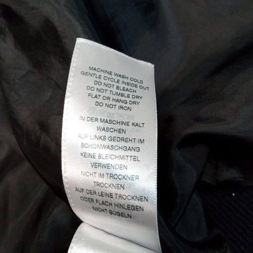 True Religion Jacket Mens M Black Varsity Back To School Coat Pockets Snap Up - Picture 15 of 15