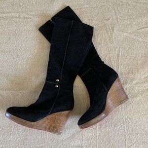 4 inch wedge boots