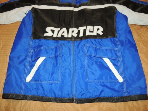 Genuine Vintage Starter Leather Jacket Men's XL All Original Classic RARE!! - Picture 2 of 12