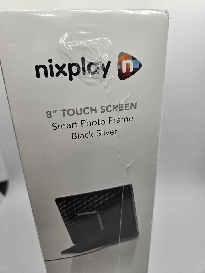 Nixplay - W08K Touch 8-inch LCD Smart Digital Photo Frame - Black/SILVER NEW - Image 3 of 4