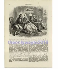 Vicars Parlour, Book Illustration (Print), 1861