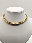 Vintage Bates & Bacon 1/10 10K Gold Filled Double Strand Collar Choker Necklace
