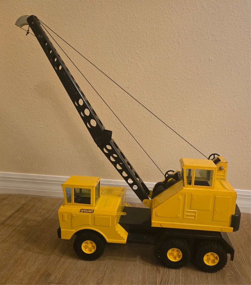 Vintage Pressed Steel Nylint Michigan Shovel Crane Truck