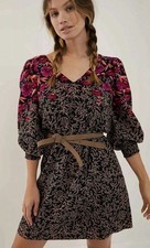 Anthropologie Cyree Floral Tunic Mini Dress Boho $168 Sz 6