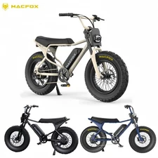 MACFOX X7 500w E-Bike 20"Tire Electric Bicycles Backlit LCD Blue/Beige/Black