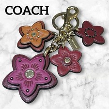 Coach Flower Bag Charm Keychain