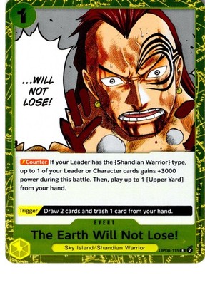 Set Of 4 The Earth Will Not Lose! OP08-115 Two Legends One Piece Lightly Played