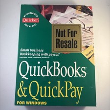 Intuit QuickBooks QuickPay Financial Software Sealed Disks Manual Windows 1994