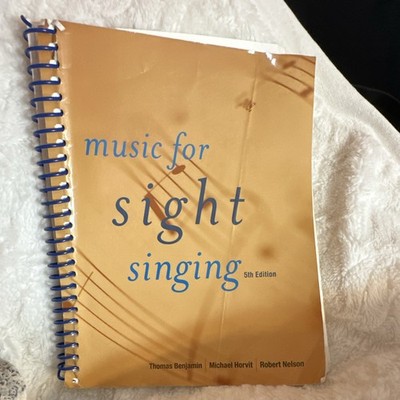Music for Sight Singing 5th Edition Spiral Textbook by Benjamin, Horvit, Nelson