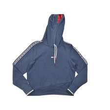 Tommy Hilfiger Sport Women's Pullover Hoodie Sweatshirt Size M Navy Blue Cotton