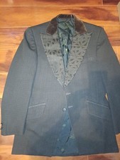 Lord West Formal Wear Dinner Jacket US 40R VTG 50's Brown Tuxedo Blazer Design