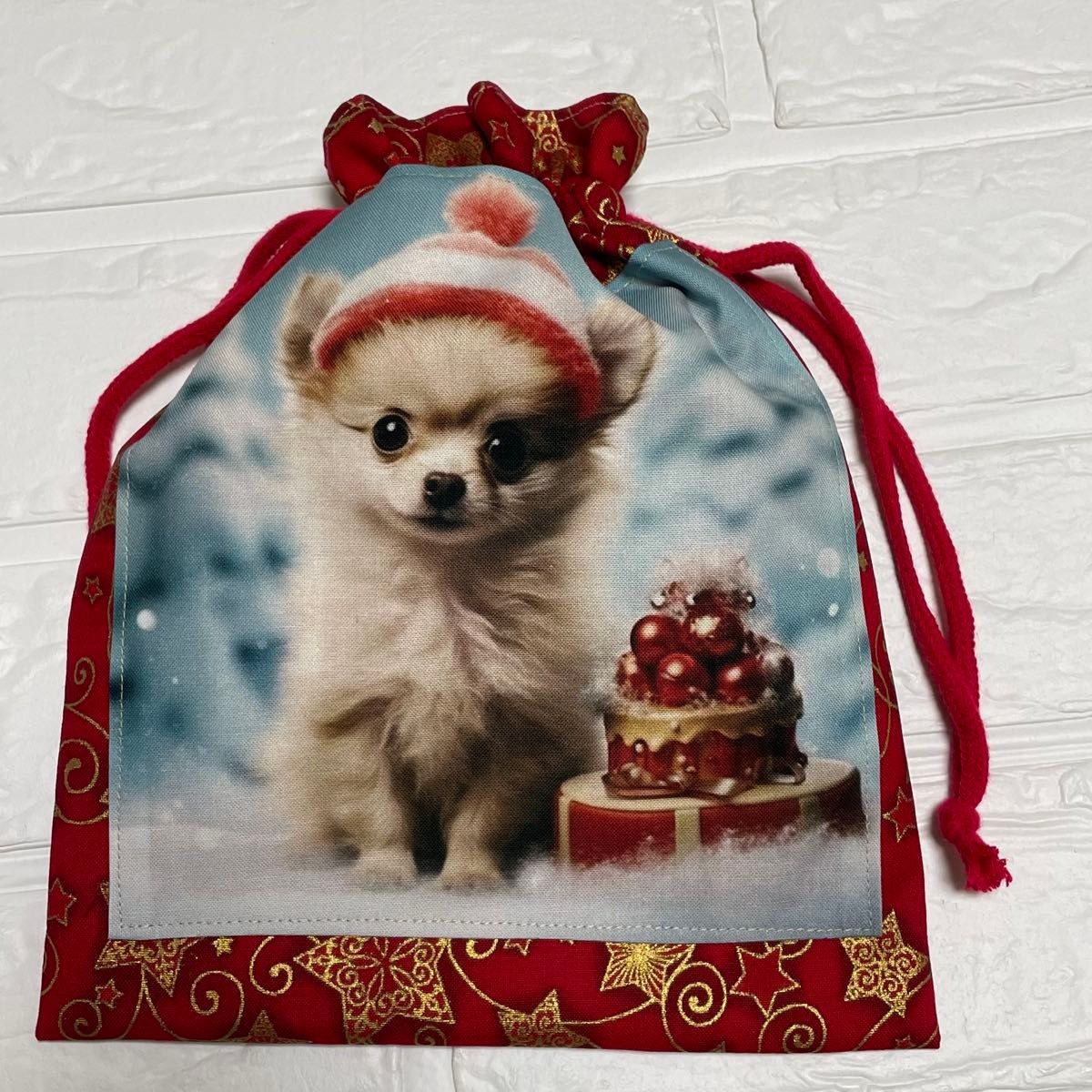 Chihuahua drawstring bag drawstring Christmas - image 4