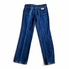 Wrangler 947STR Cowboy Cut Bootcut Stretch Dark Wash Jeans 35x34