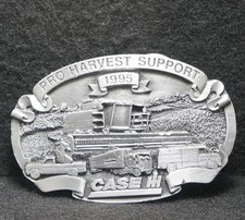 WI11129 NOS VINTAGE 1995  CASE INTERNATIONAL HARVESTER  HARVEST BELT BUCKLE