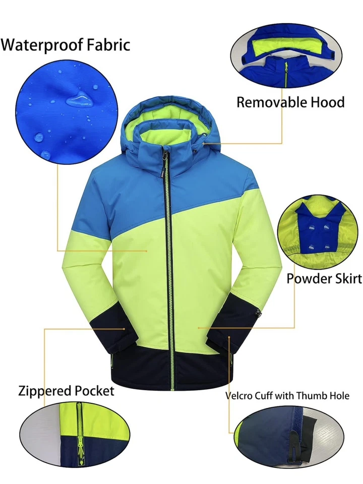 Chaqueta de esquí deportiva al aire libre Phibee talla XL Advanced Skitech azul  Foto 3 de 4