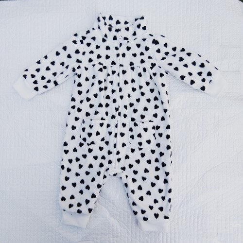 Carters Heart Jumper W/Pockets Zip Up Size : 3 Months - Picture 2 of 7