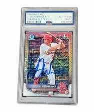 JJ Wetherholt Signed Mega Box Card Auto Autographed St. Louis Cardinals PSA