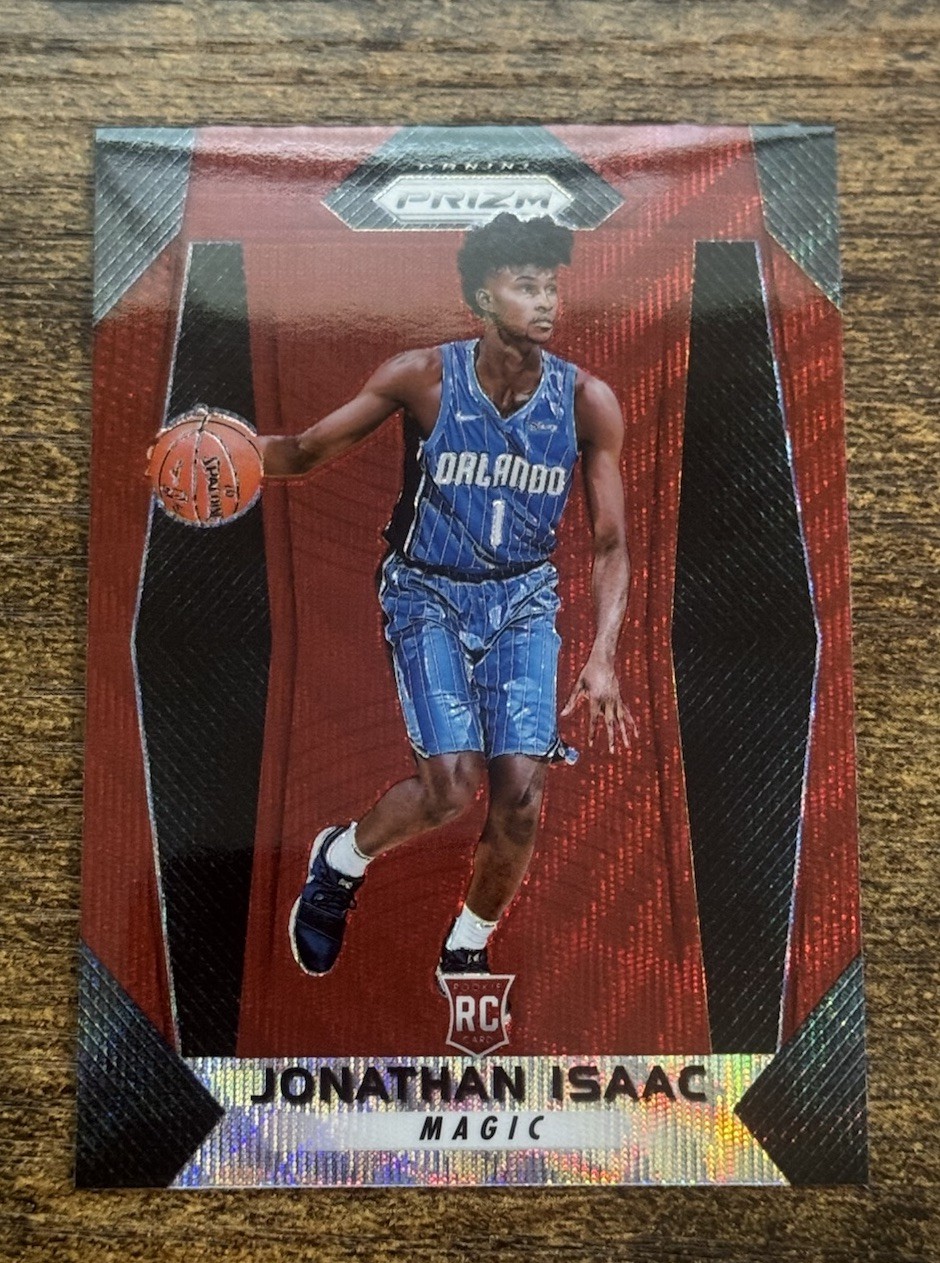 2017-18 Panini Prizm Rookie Jonathan Isaac #73 Ruby Red Wave Prizm RC Free SP