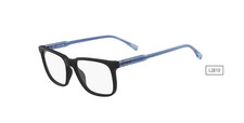 New Lacoste L2810 002 Eyeglasses Black Blue Frames 55-17-145 w/Case