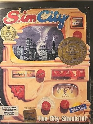 1989 Sim City '' The City Simulator Maxis Software