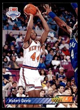 1992-93 Upper Deck Hubert Davis Rookie New York Knicks #15