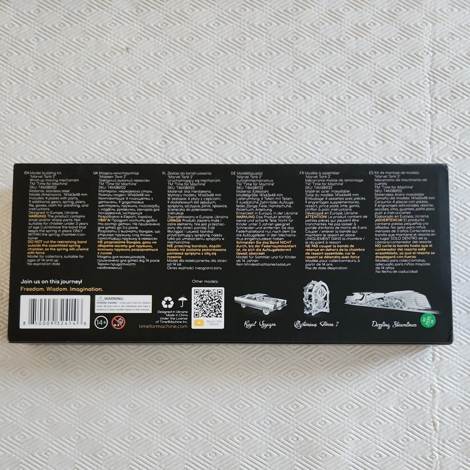 Marvel Tank 2 Time for Machine 3D mecánico acero inoxidable rompecabezas modelo adulto Foto 3 de 4