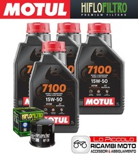 Kit Tagliando 4 OLIO [MOTUL] 7100 15w50 + FILTRO Aprilia TUONO V4 1000 R 2013