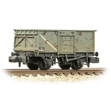 Graham Farish 377-227H BR 16T Steel Mineral Wagon Top Flap Doors BR Grey Wthd N