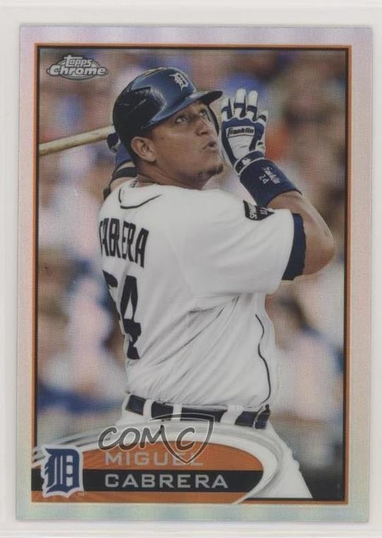 2012 Topps Chrome Refractor Miguel Cabrera #130 b5f