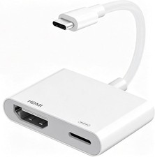 USB C to HDMI Adapter for iPhone 17/16/15 to TV, Type C Digital AV HDMI Adapter