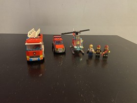 LEGO CITY: Fire Station (60004) Used with Instructions. No Box