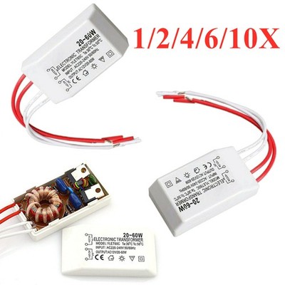 1-10X Trafo 20-60W 12V AC Elektronischer Halogentrafo Transformator Treiber 220V