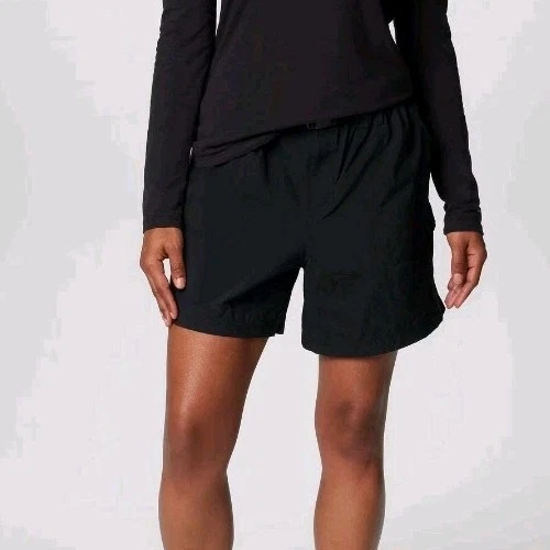 Columbia Sandy River Mujer 2X Pantalón Corto Carga Negro 6" Entrepierna Cinturón Ajuste Regular Foto 2 de 4