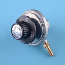 Propane Tank Regulator Adjustable Low Pressure 1/4" Connection Gas Grill BBQ @@