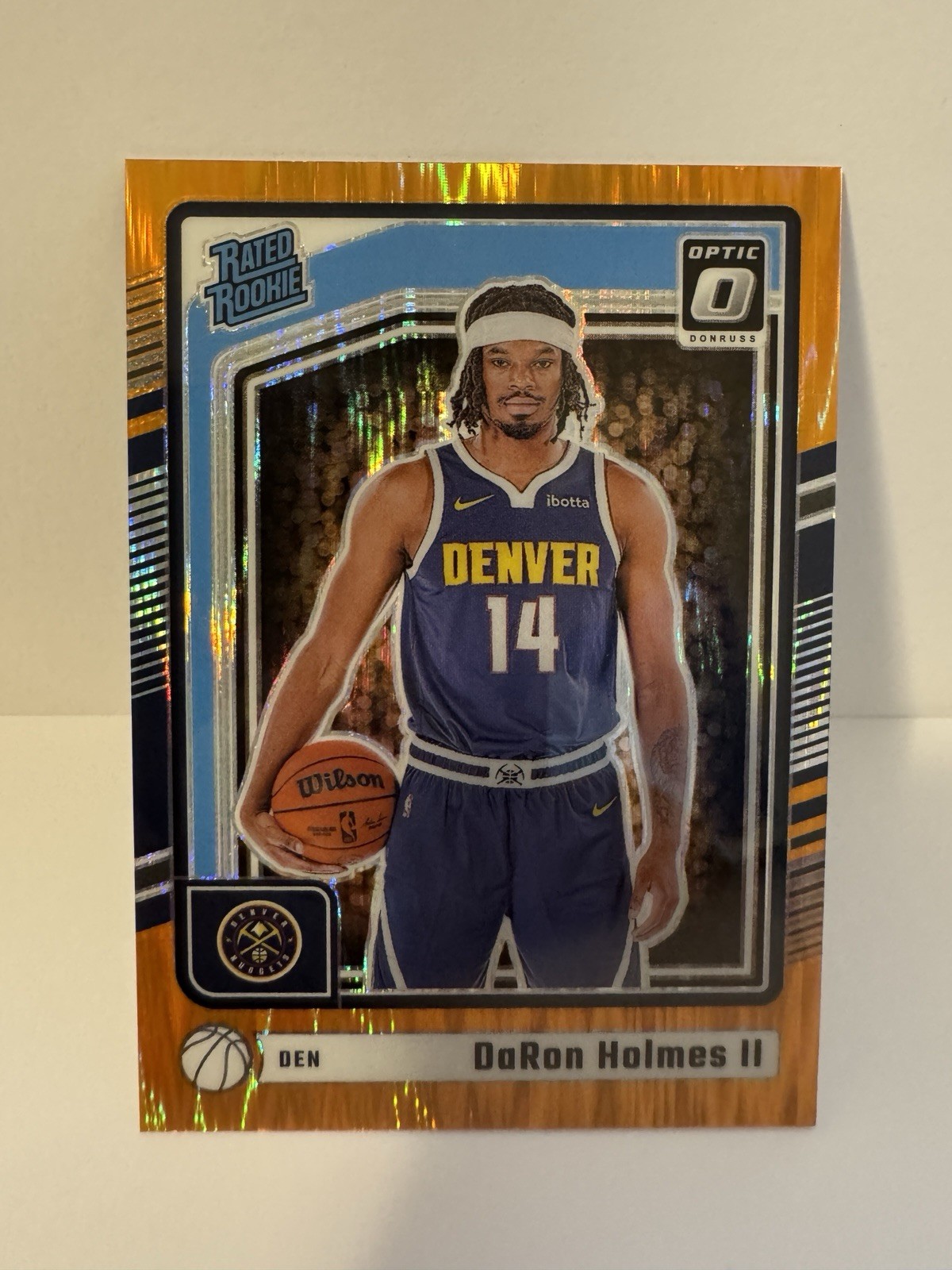 DARON HOLMES 2024-25 Donruss Optic Rated Rookie #262 Orange Shock /225 (RC)