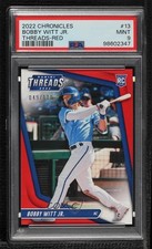 2022 Panini Chronicles Threads Red 49/100 Bobby Witt Jr #13 PSA 9 MINT 0e2x