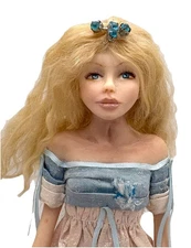 The Enchanted Forest Magic Fairy Elf - Standing 6” Artist Doll Blonde Realistic