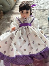 Madame Alexander Louisa May Alcott Fashion Doll Curly Brown Hair Hard Plastic